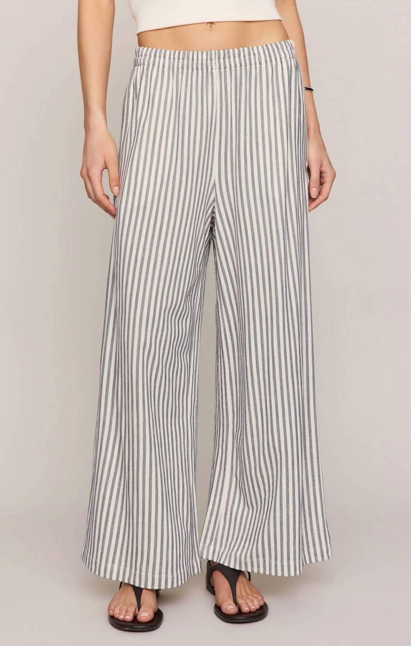 NEW Z SUPPLY scout knit striped pant in eclipse